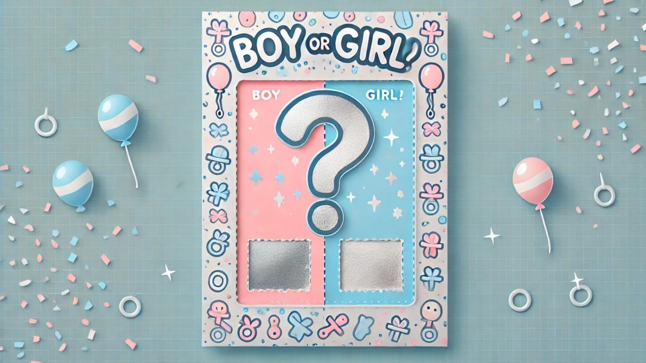 Gender Reveal - Scratch Off Card