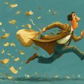A man losing his lottery fortune